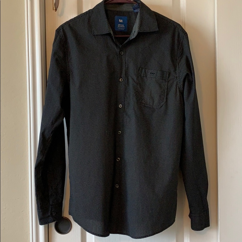 🌚Worn once Michael Brandon long sleeve shirt M🌚